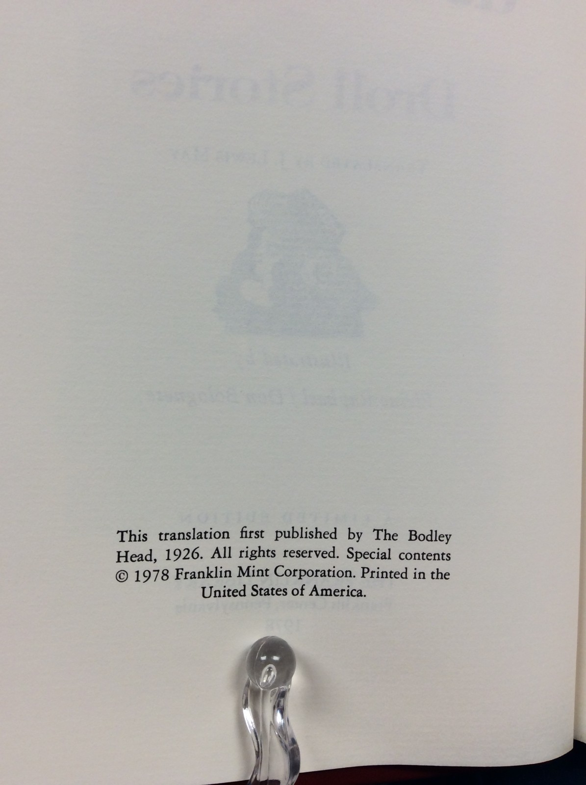 HONORE’ de BALZAC DROLL STORIES HC Leather Limited Edition Franklin Library 1978
