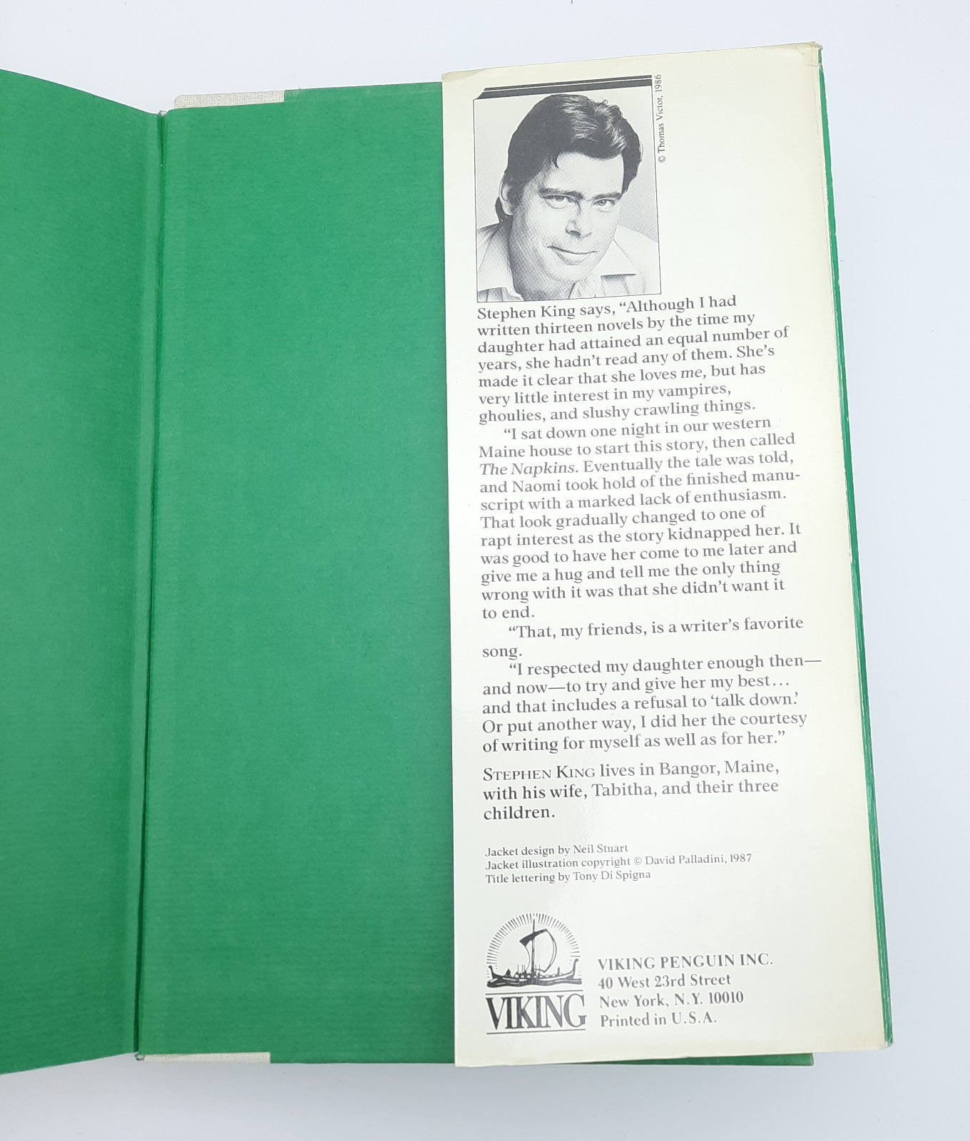 The Eyes of the Dragon by Stephen King – $18.95 Viking First Edition