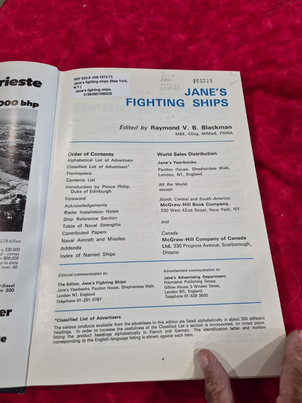 Jane’s Fighting Ships 1972-73 Seventy-Fifth Edition