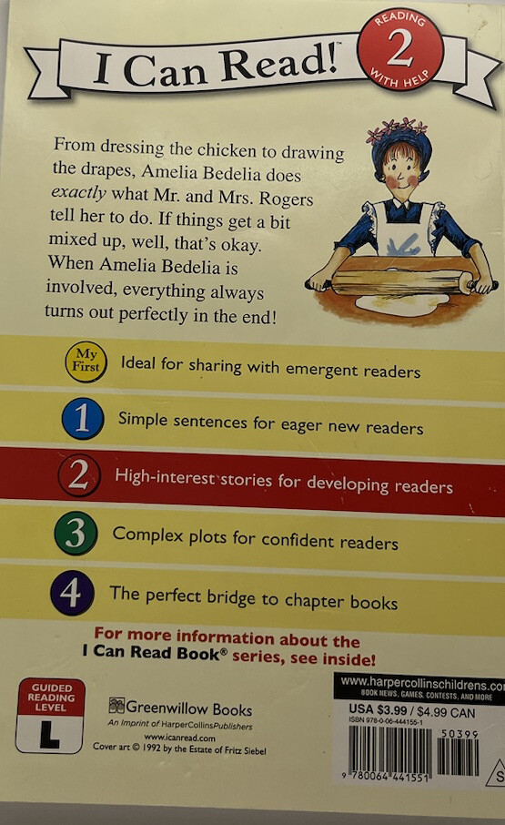 I Can Read Level 2 Ser.: Amelia Bedelia by Peggy Parish (2012, Trade Paperback)