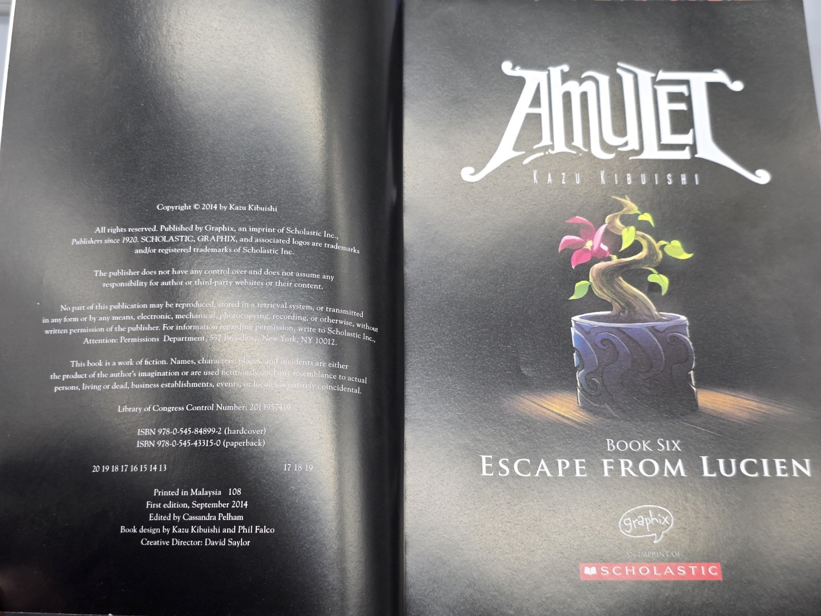 Lot of 5 Amulet Graphic Novels by Kazu Kibuishi Scholastic Books Vols 4 to 8