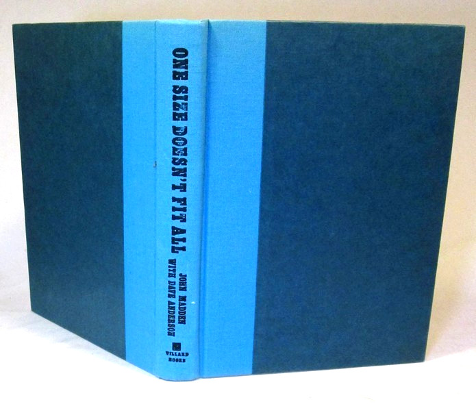 SIGNED One Size Doesn’t Fit All by John Madden First Edition 1988