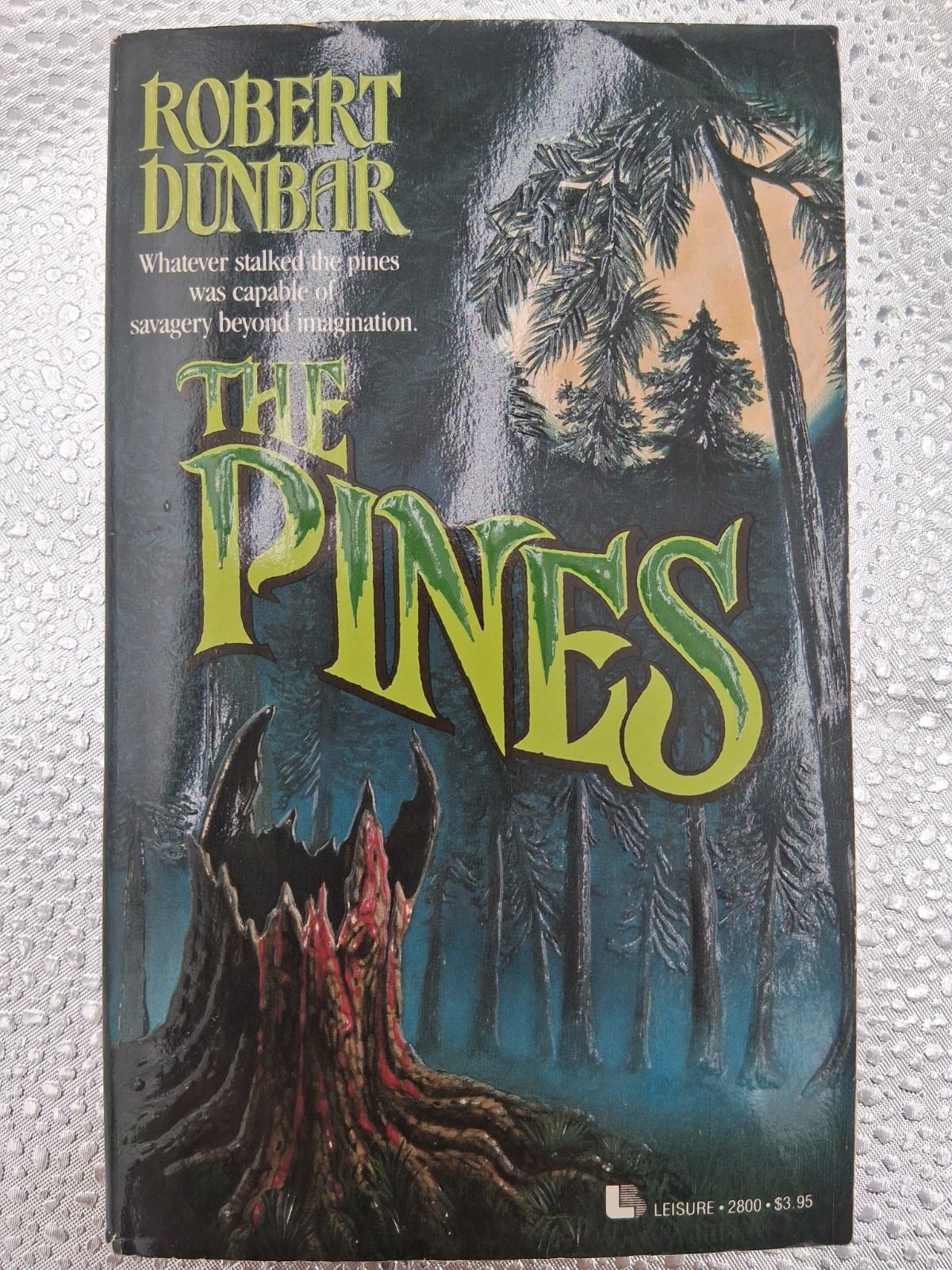 The Pines by Robert Dunbar 1989 Leisure Horror First Edition Paperback