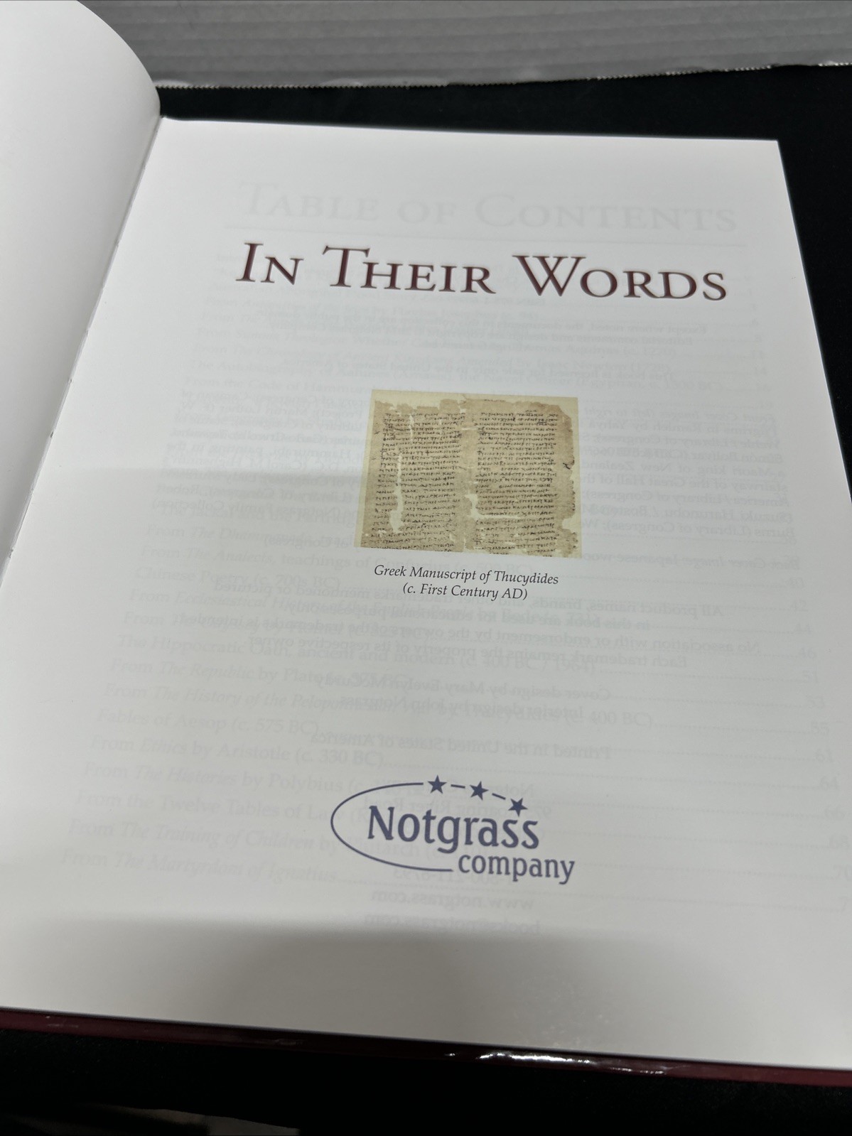In Their Words – Hardcover, by Ray Notgrass – Very Good