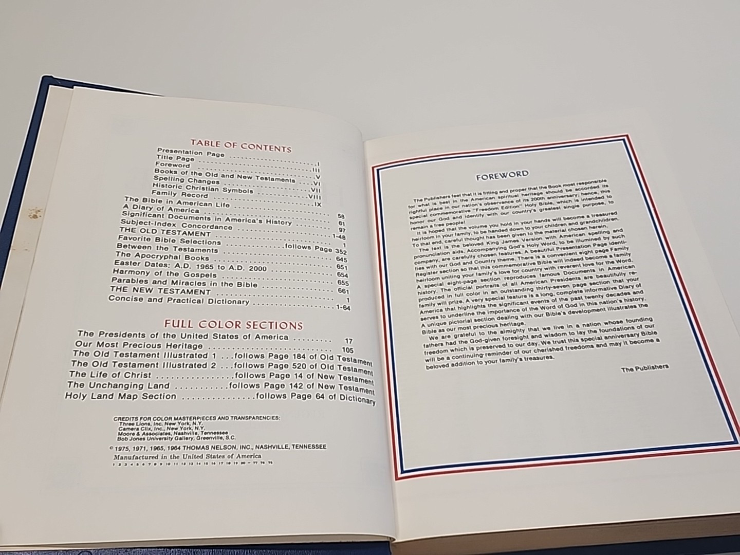 Spirit Of Liberty HOLY BIBLE King James Version Red Letter Regency Publishing