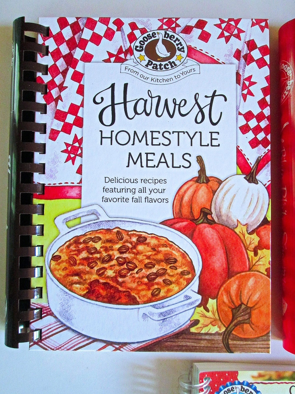 Lot 3 Gooseberry Patch Cookbooks: Harvest Homestyle, Blue Plate, Favorite Bacon
