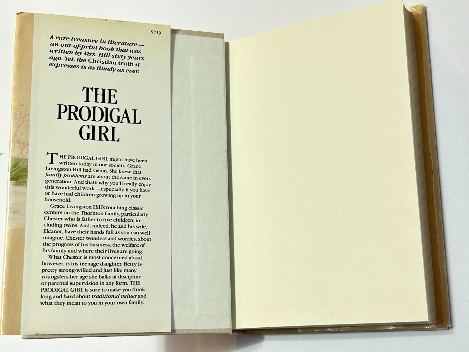 The Prodigal Girl – Grace Livingston Hill Special Family Bookshelf edition: 1989