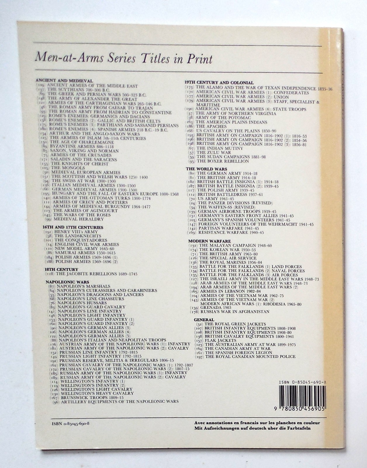 Osprey Men at Arms “Union Artillery, Cavalry & Infantry” Book No. 177