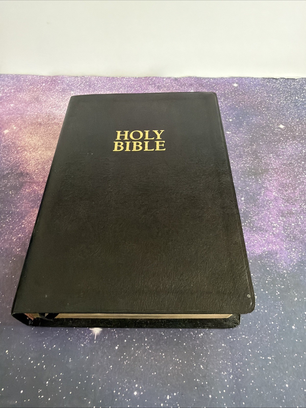 The New Open Bible KJV Large Print Edition Nelson 1665 Black Leather