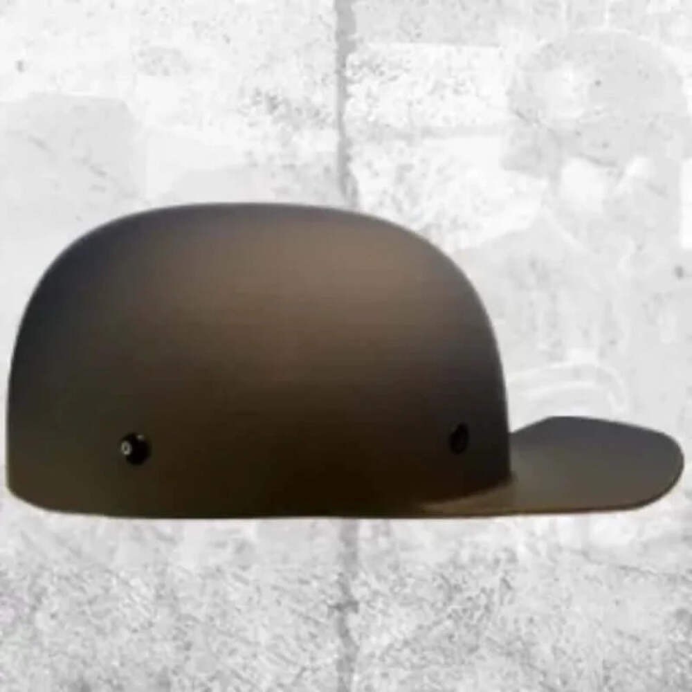 MicroLid Slider -Baseball Motorcycle Helmet Black Matte