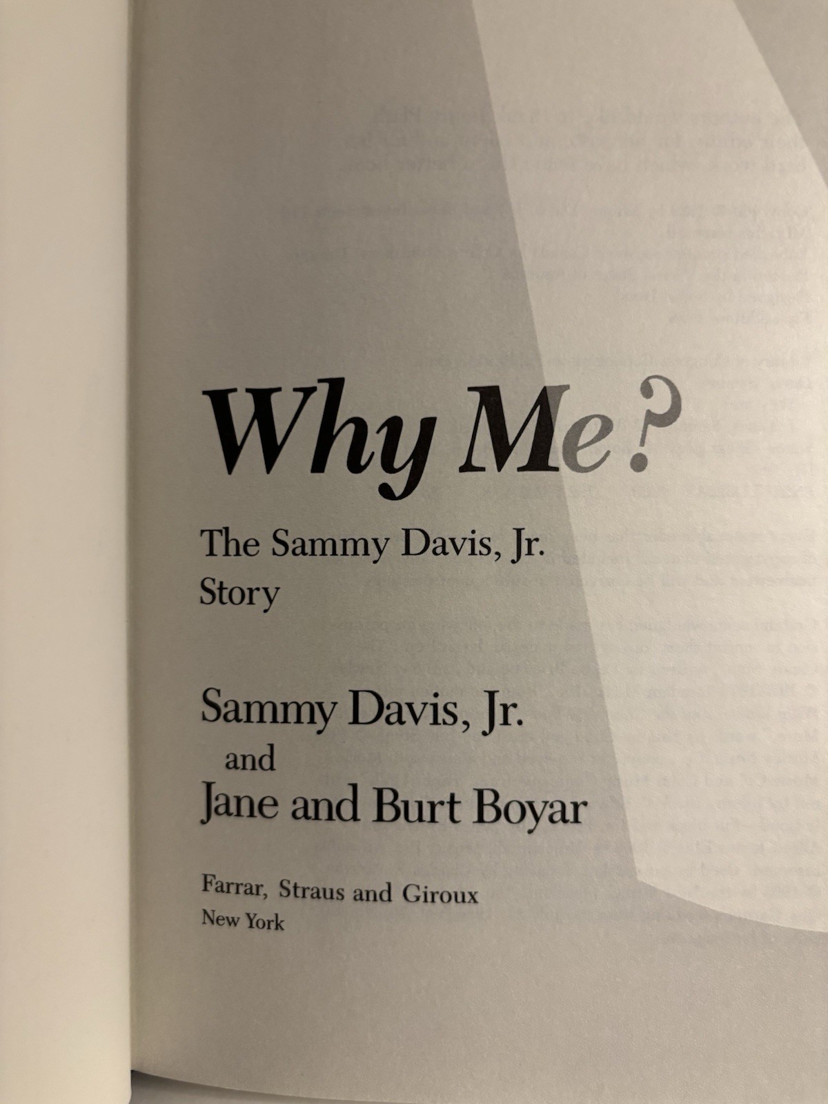 Sammy Davis, Jr. Hardcover books: Yes I Can & Why Me? (First Edition)