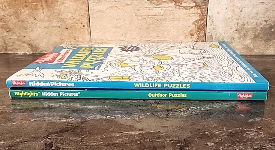 Lot 2 Highlights Hidden Pictures Wildlife Outdoor Puzzles 1200+ Objects to Find