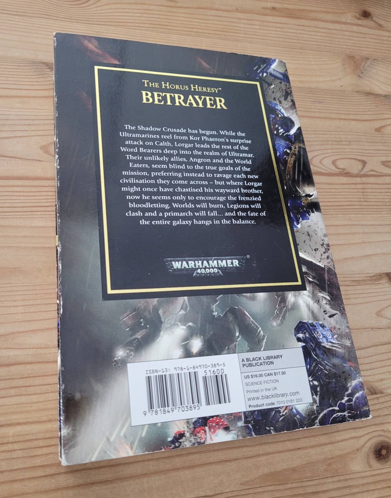 The Horus Heresy BETRAYER Blood for the Blood God 9781849703895 1849703892