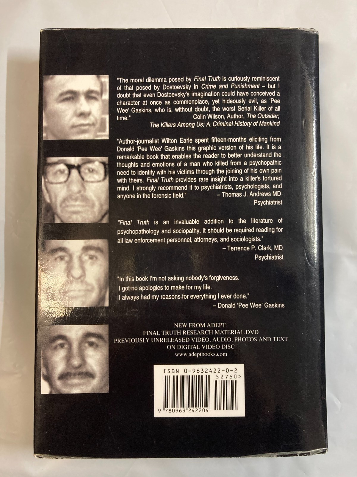 Final Truth: The Autobiography of Mass Murderer/Serial Killer SIGNED!!