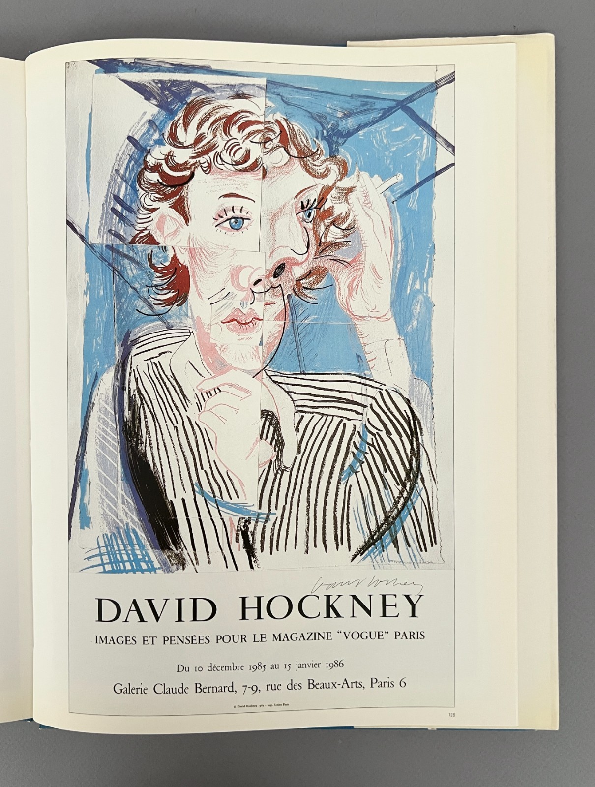 DAVID HOCKNEY POSTERS 40 Large Plates HCDJ Art Book 1987 First Edition 1st Print