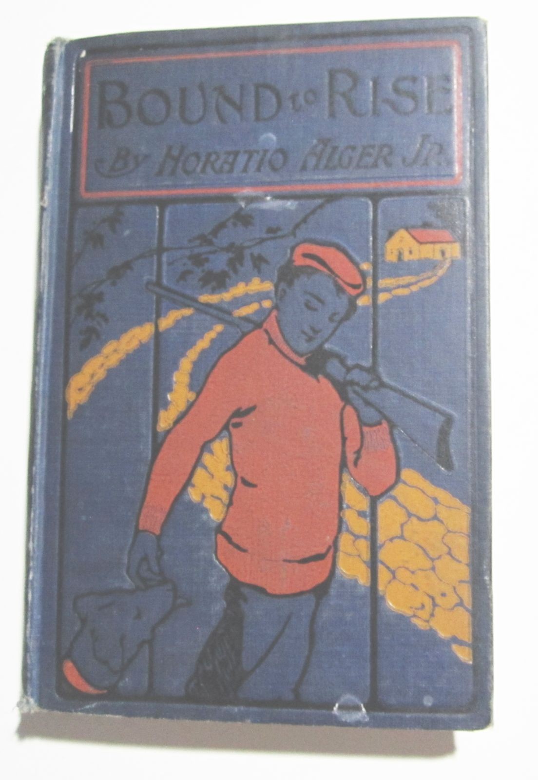 Horatio Alger Jr. Bound To Rise Hardcover Book AL Burt 1908-era Chimney No DJ