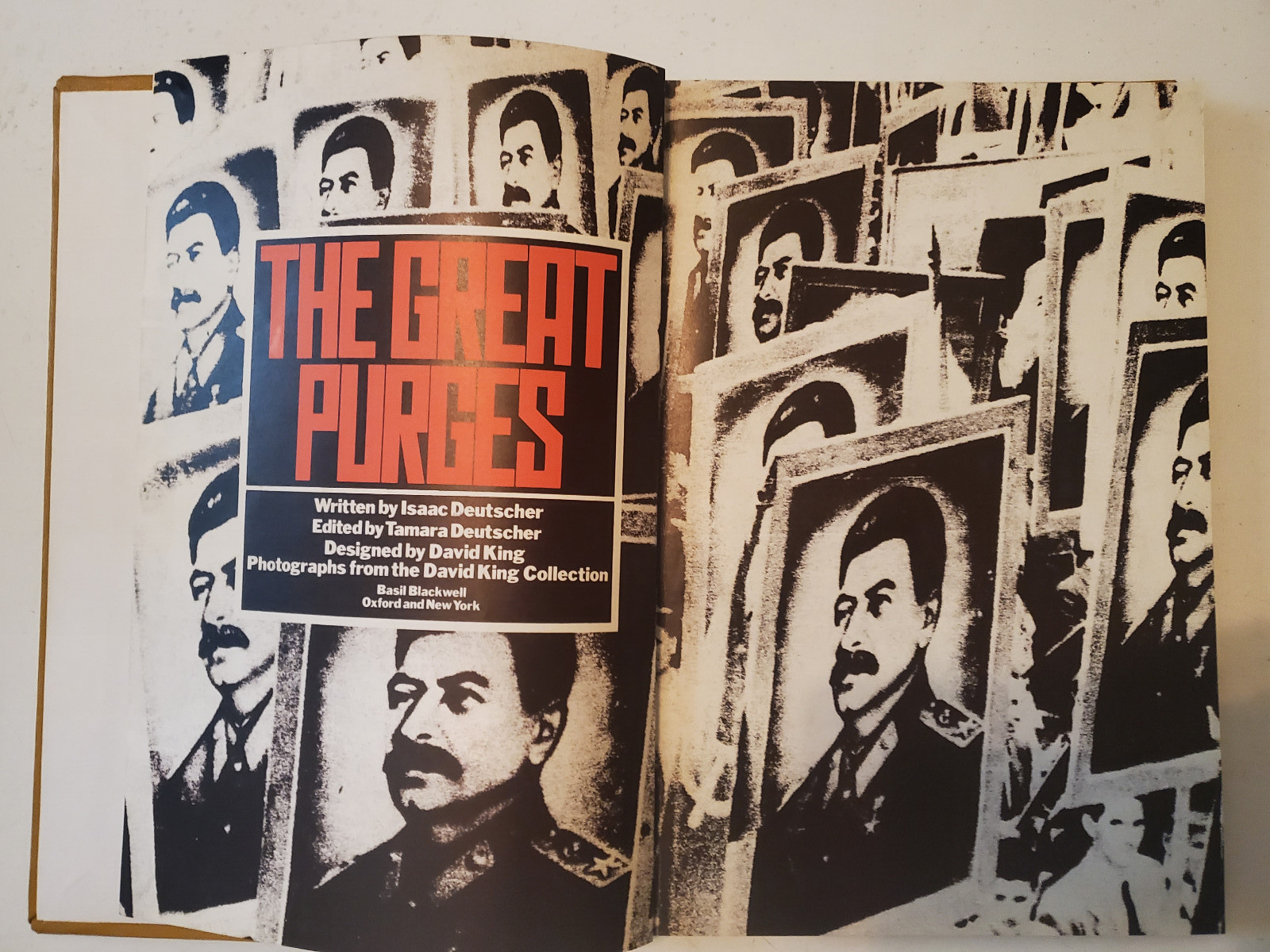 THE GREAT PURGES By Isaac Deutscher & David King – Hardcover FIRST THUS 1984