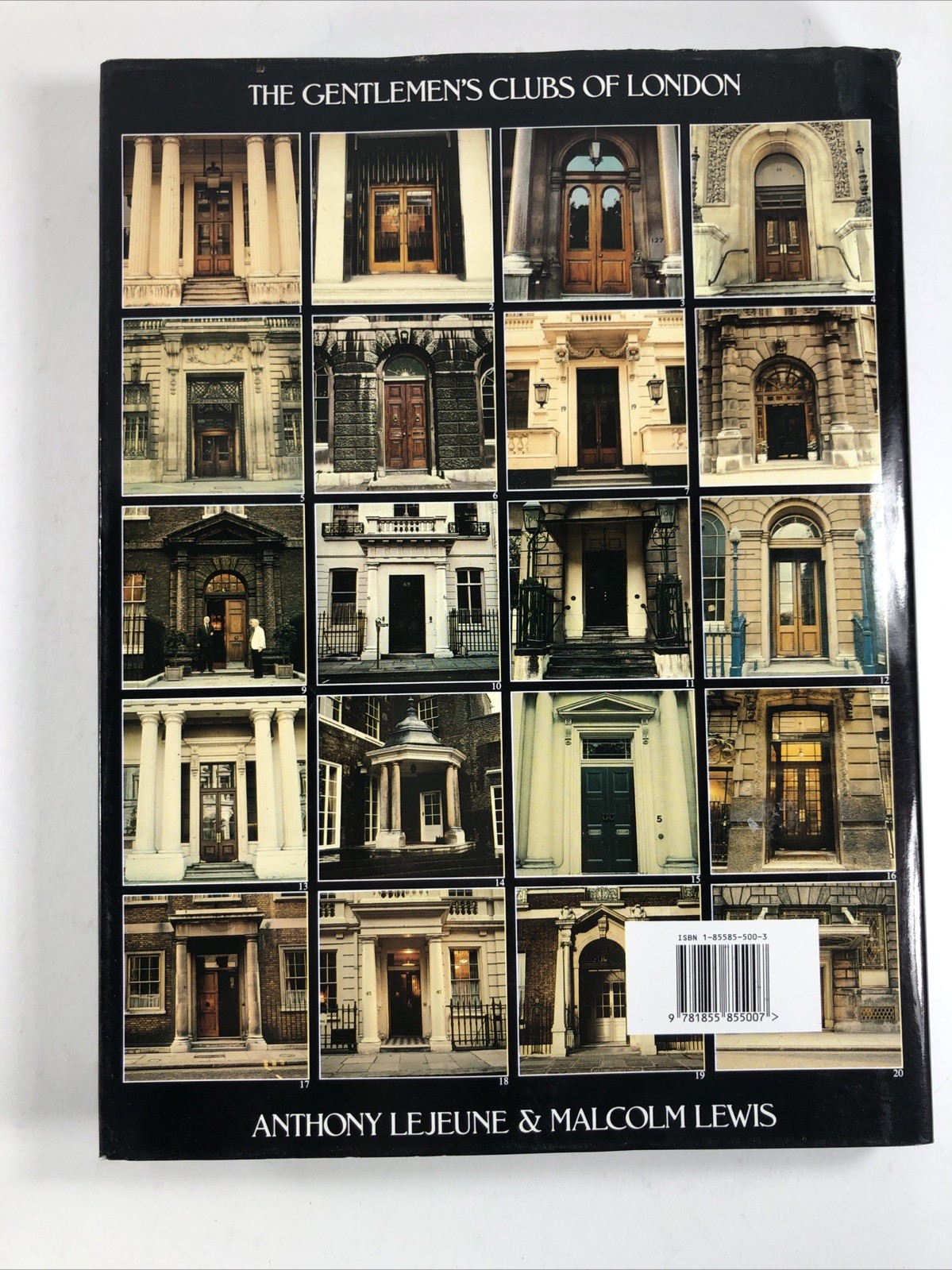 THE GENTLEMEN’S CLUBS OF LONDON By Anthony Lejeune 1984 HCDJ