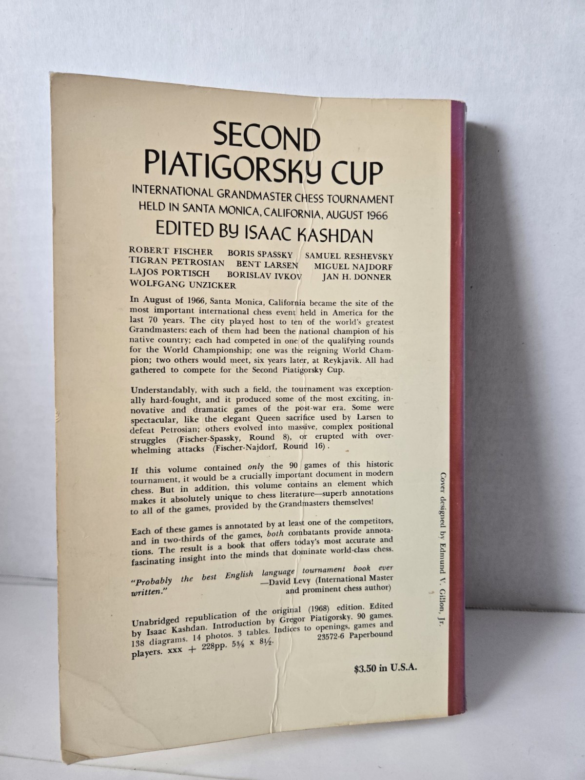 Lot 5 Bobby Fischer Chess Books, Second Piatgorsky Cup, Profile of Prodigy