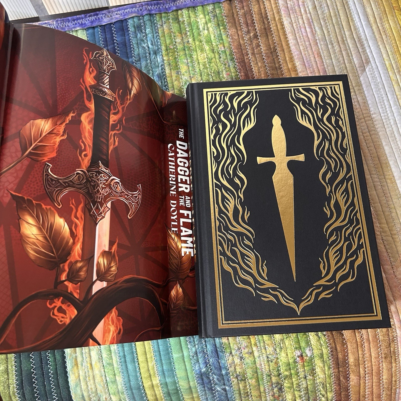 The Dagger and the Flame by Catherine Doyle ~ Fairyloot Signed Sprayed Edges
