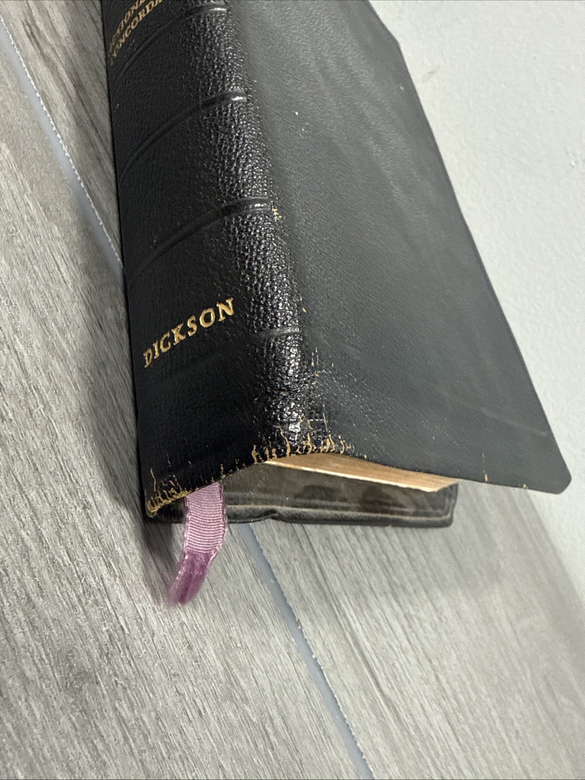 Holy Bible New Analytical Indexed Edition MOROCCO LEATHER Concordance Dickson