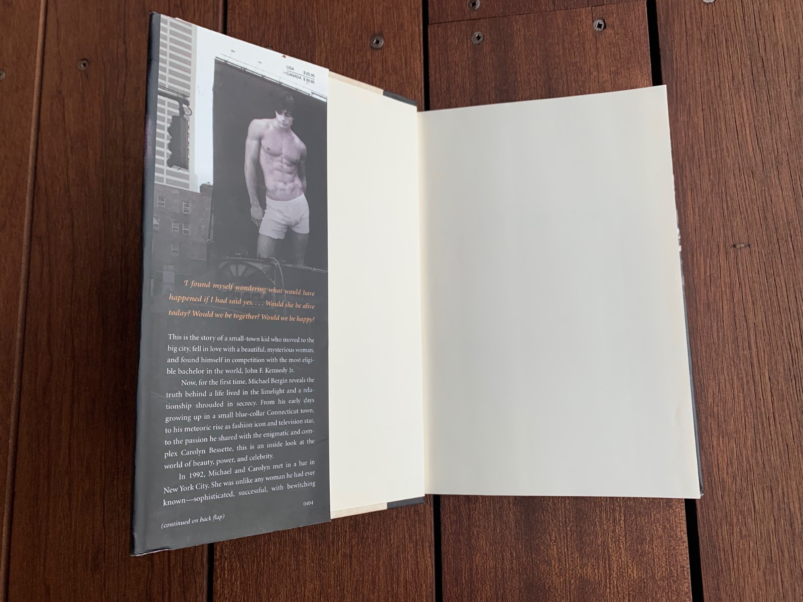 The Other Man By Michael Bergin HARDCOVER First Edition 1st Print 2004 JFK Jr.