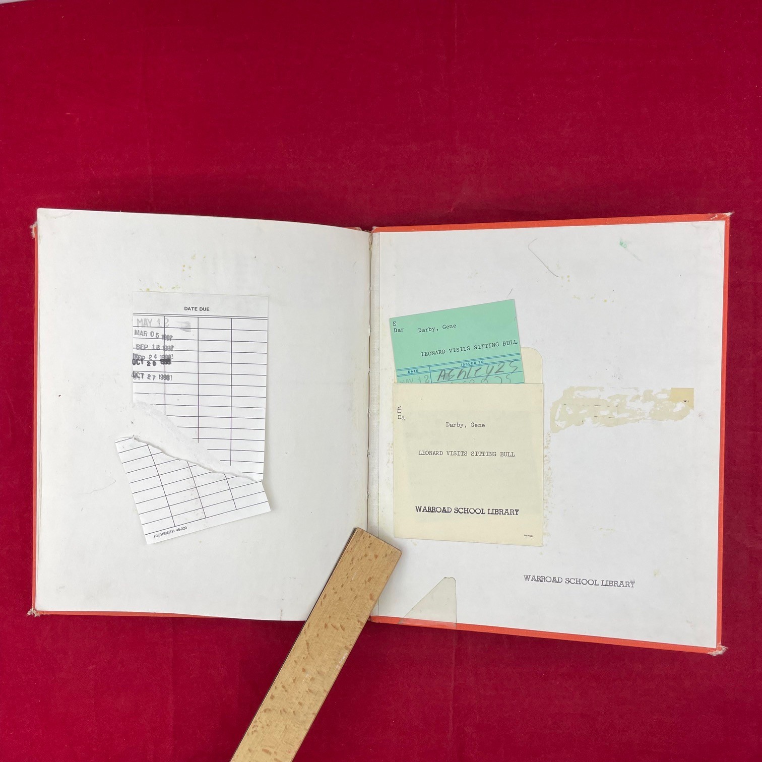 Vintage 1967 Leonard Visits Sitting Bull Gene Darby Hardcover Book – Discard