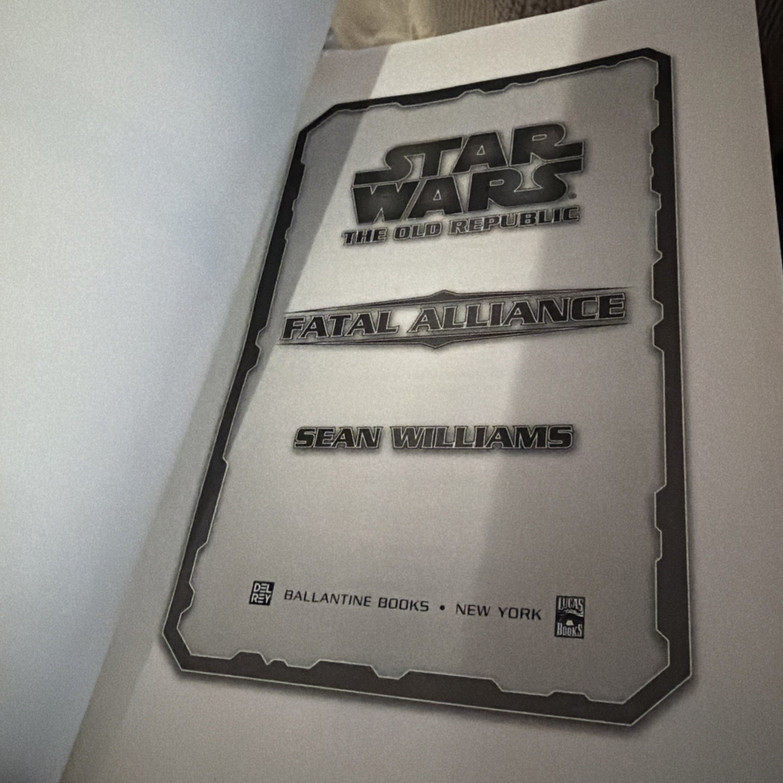 Star Wars Fatal Alliance by Sean Williams (2010, HC DJ) 1st/1st Edition NEW