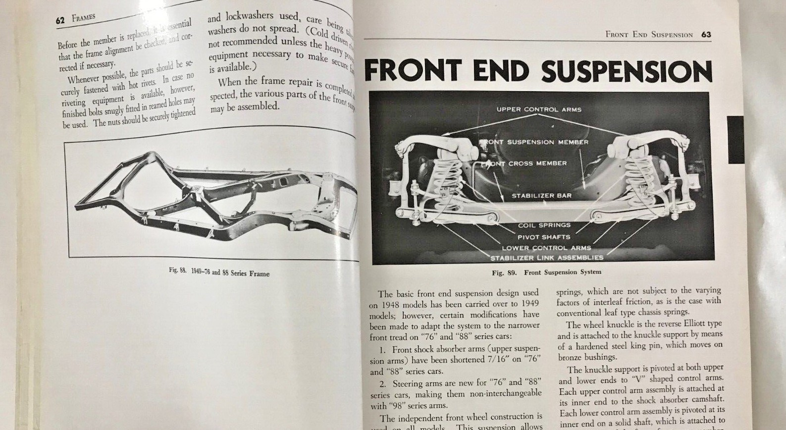 1949 ORIGINAL OLDSMOBILE 6 AND 8 SHOP MANUAL: 436 PAGES OF GOOD STUFF CAR BOOK