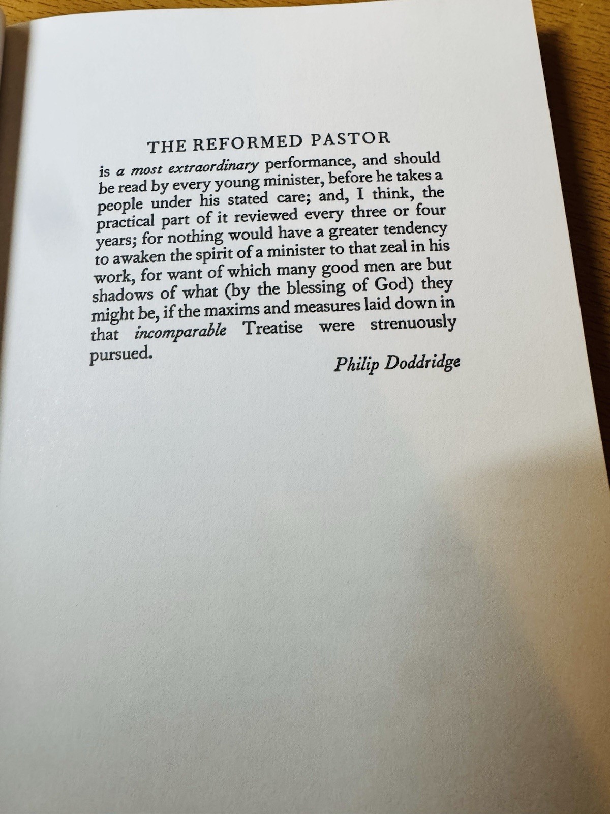 Richard Baxter The Reformed Pastor Puritan Paperbacks TPB 5th Banner of Truth