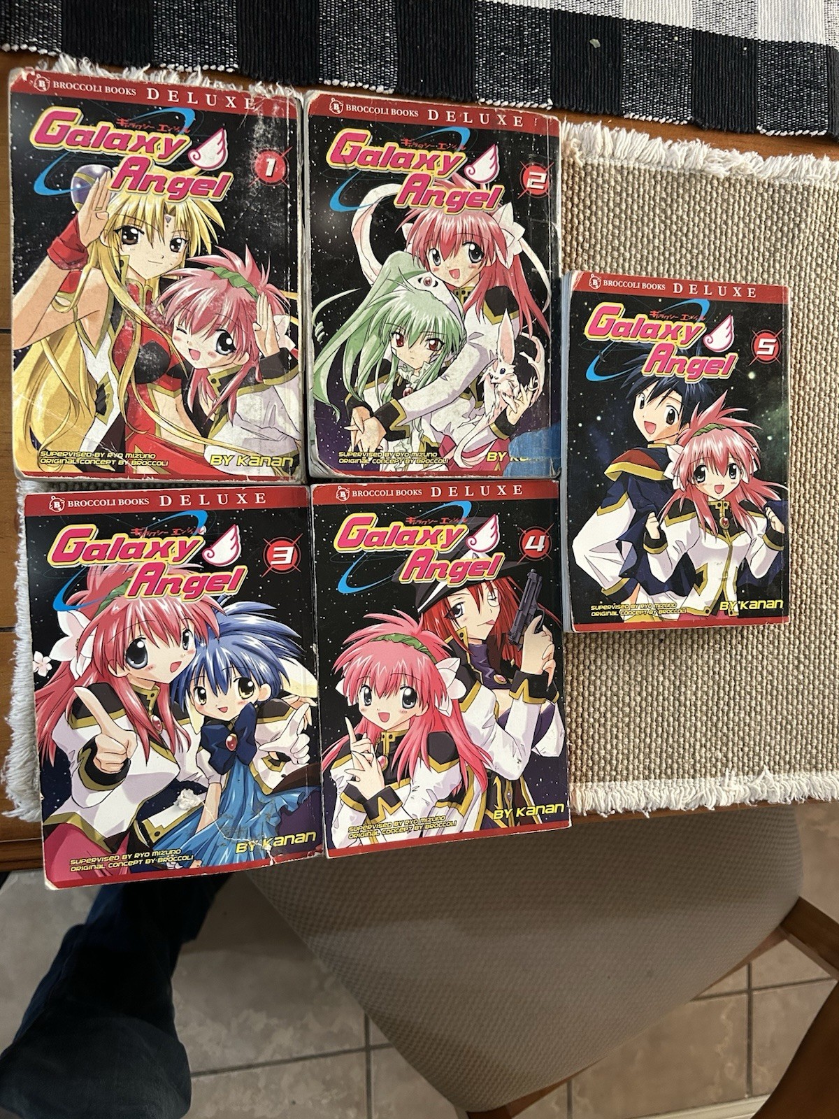 Galaxy Angel Manga – COMPLETE Set Volumes #1–5 | English | 2004 | OOP