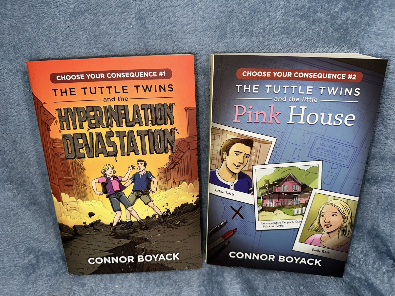 Lot of 2 The Tuttle Twins Choose Your Consequence Books 1 & 2 Connor Boyack