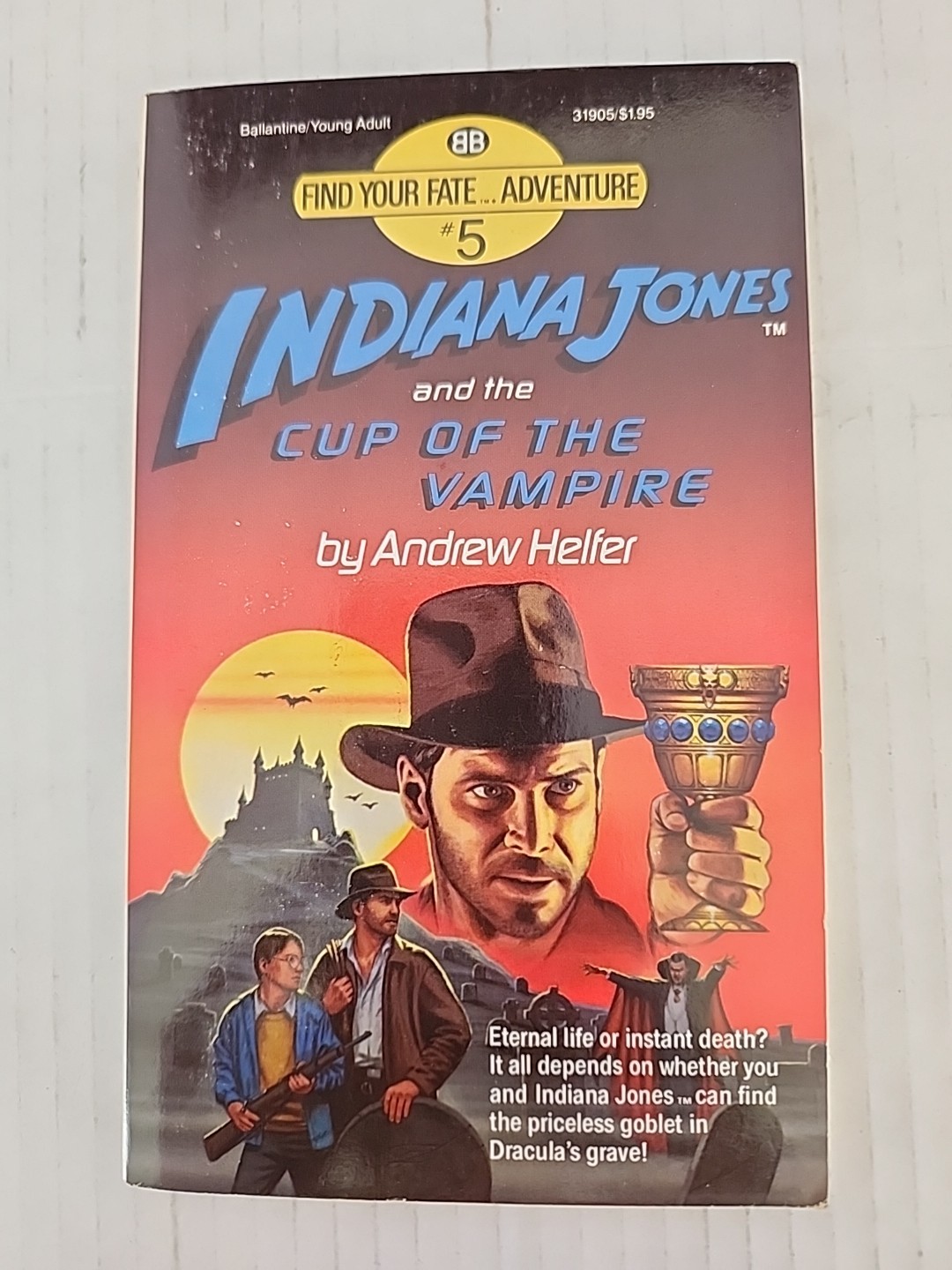 1-7 and 9 Indiana Jones Find Your Fate Adventure books