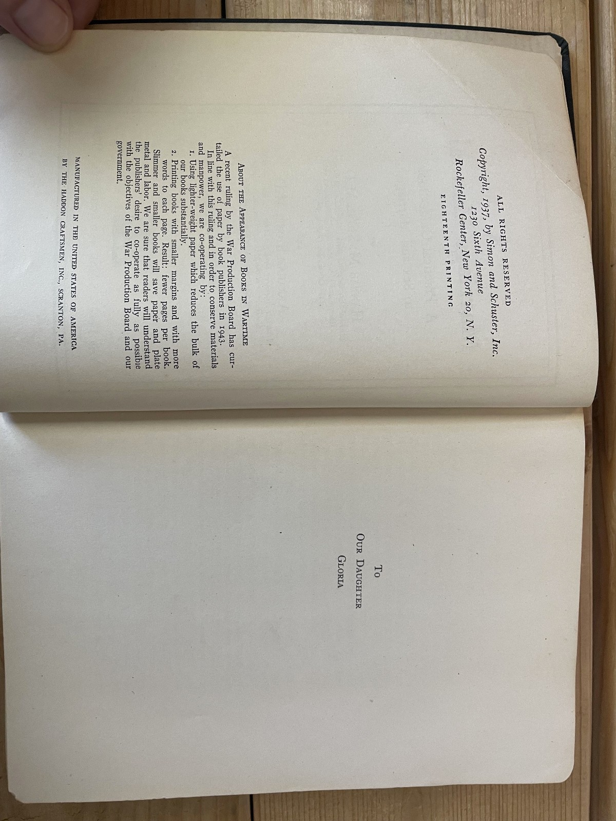 A Marriage Manual by Hannah and Abraham Stone 1939 Revised Edition HC 18th Print