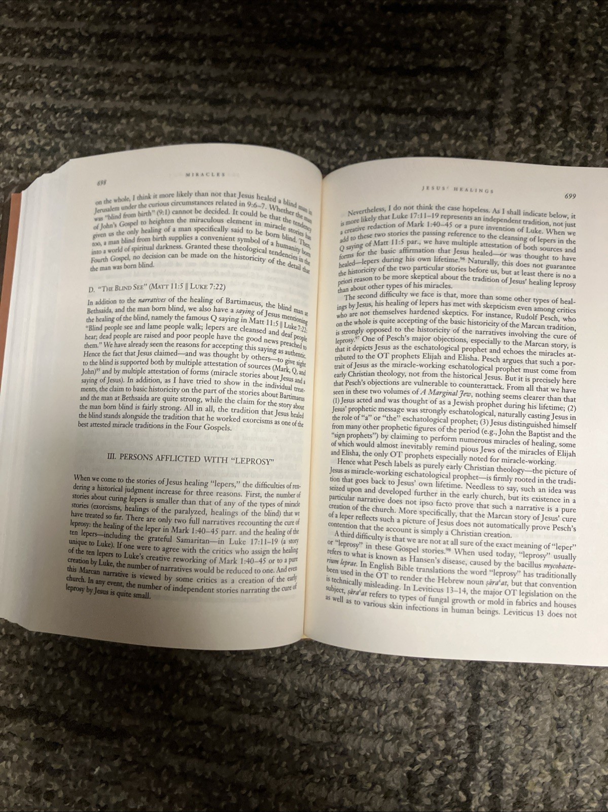 A Marginal Jew: Rethinking The Historical Jesus 2 Volumes John P Meier Hardcover