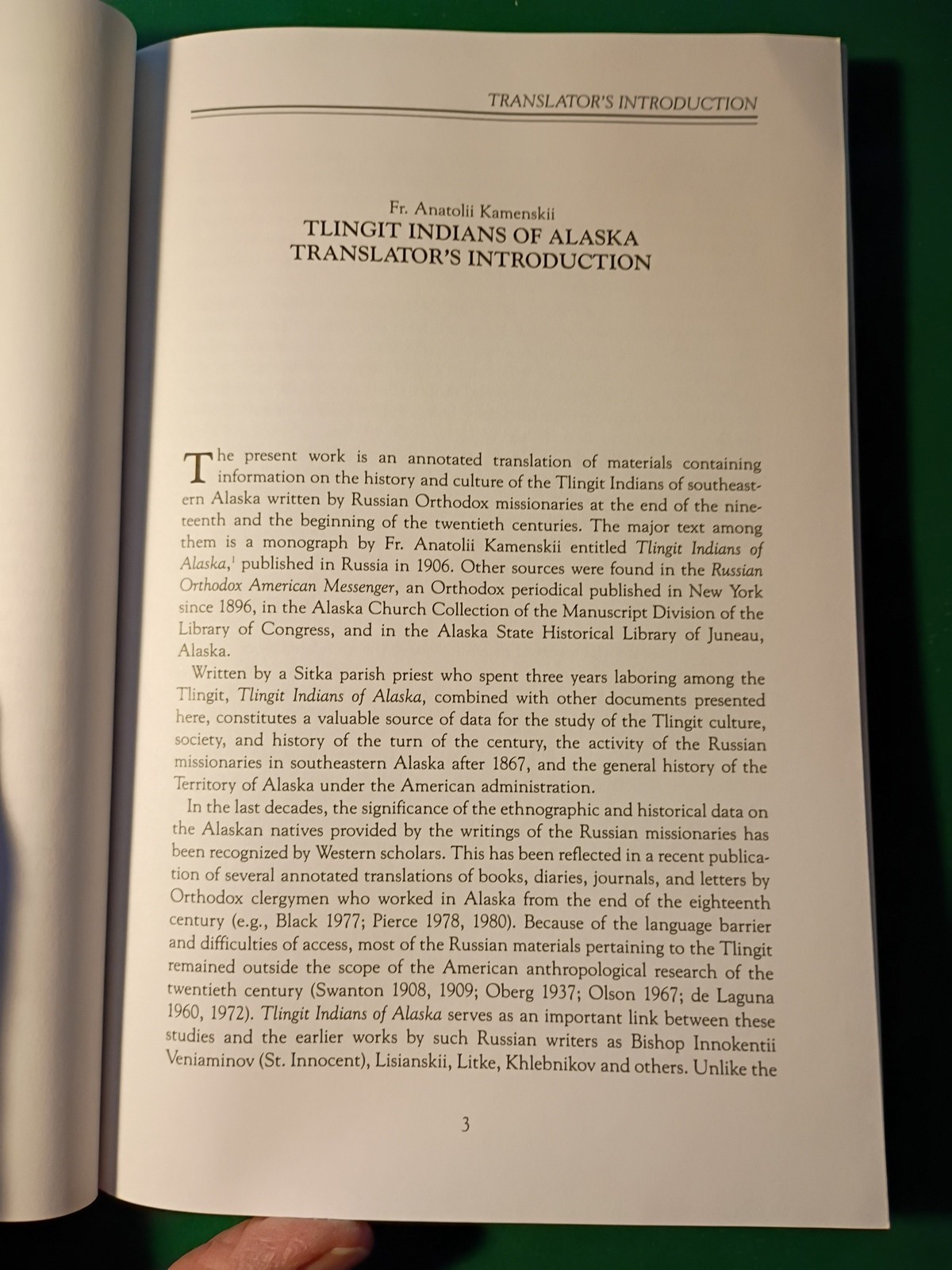 Tlingit Indians of Alaska – Rasmuson Library Book Vol. 2 Kamenskii SC Book 1990