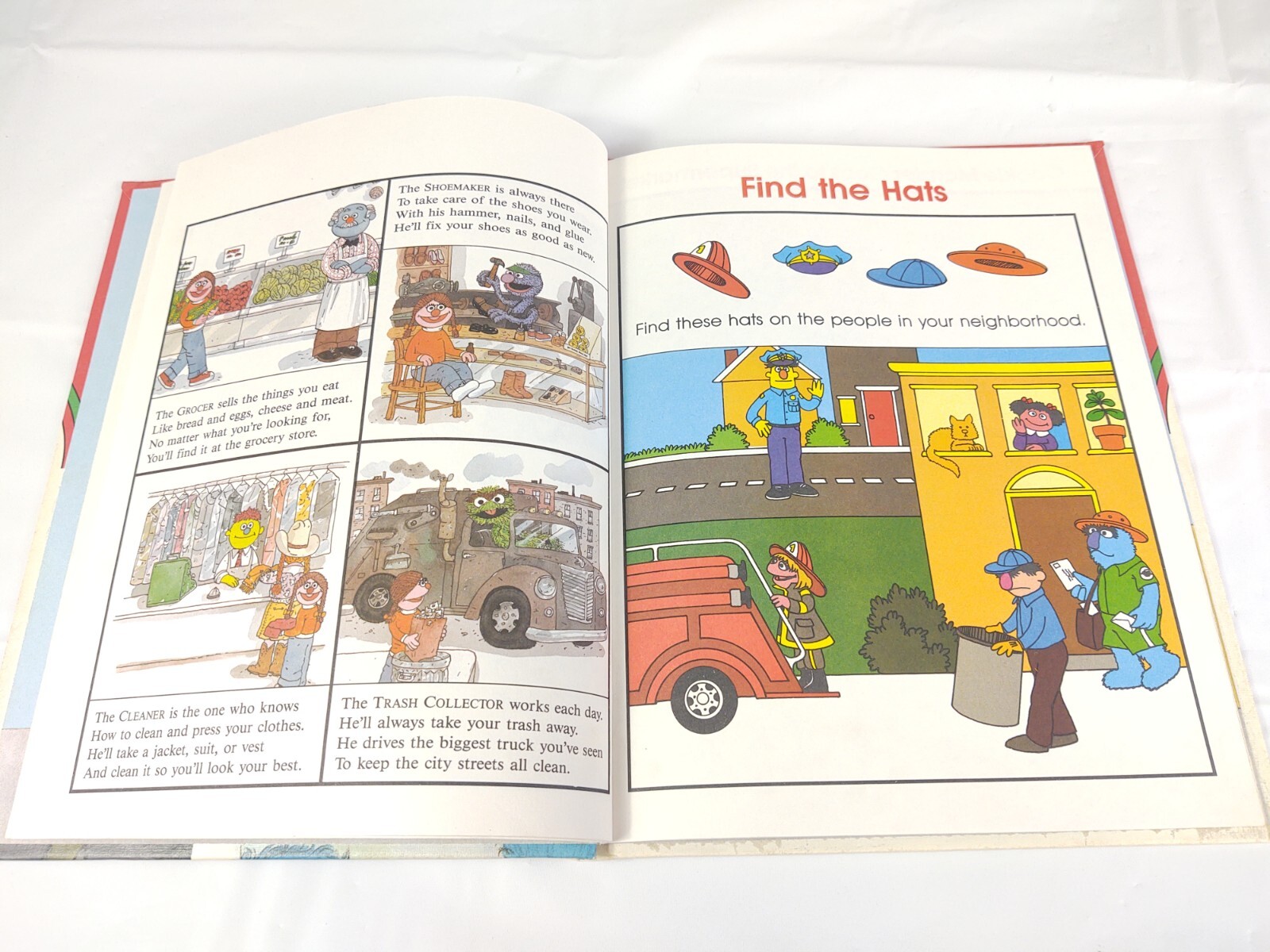 Vtg 89 On My Way With Sesame Street Volume 7 People In My Neighborhood Book CTW