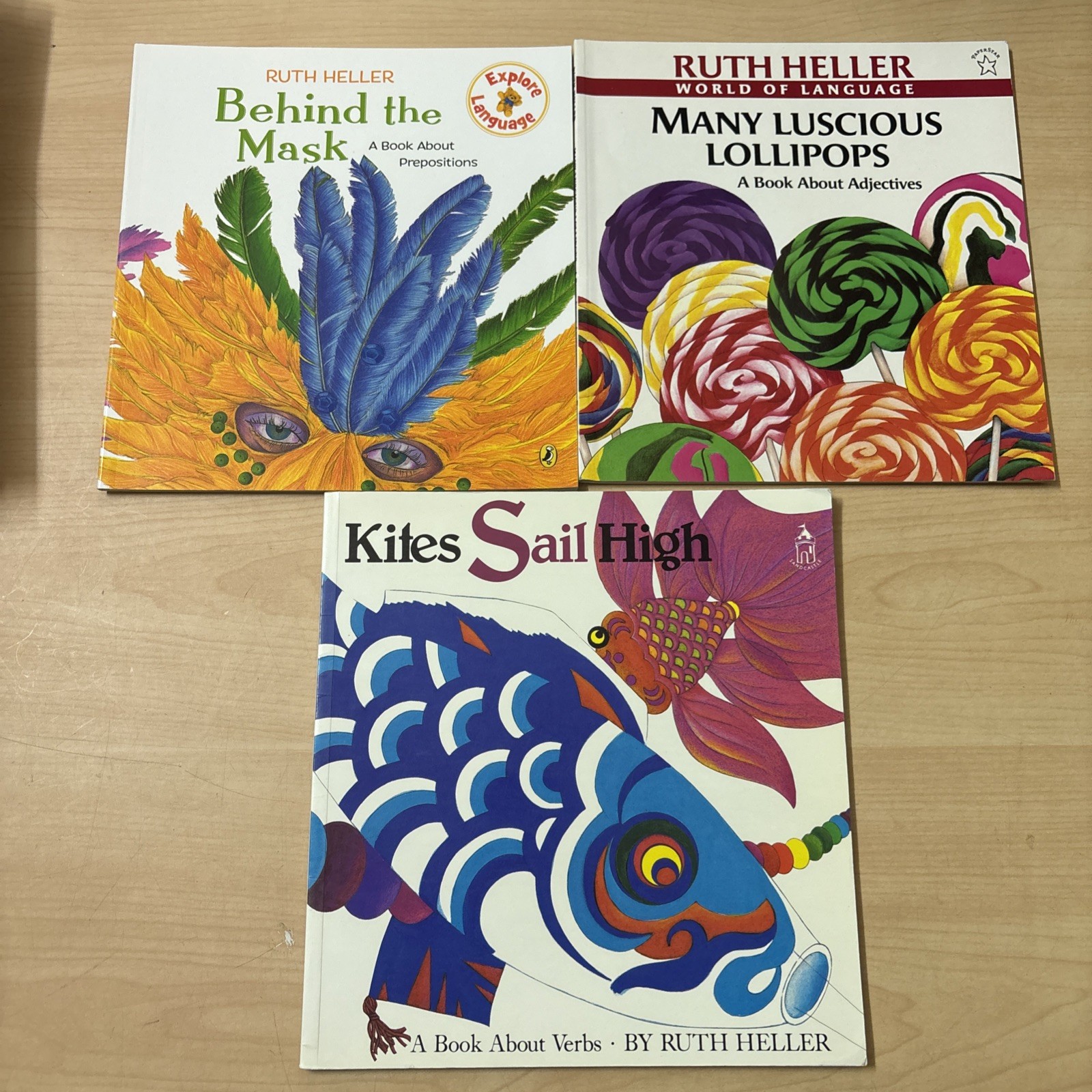 Lot 18 Ruth Heller Picture Books How to Hide Adverbs Nouns Pronouns Adjectives