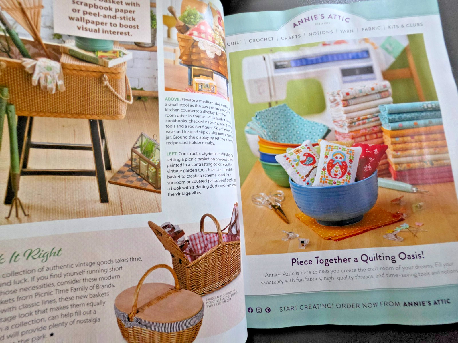 Home Magazine by Country Sampler – 20+ Easy DIYs For Summer – Present Meets Past