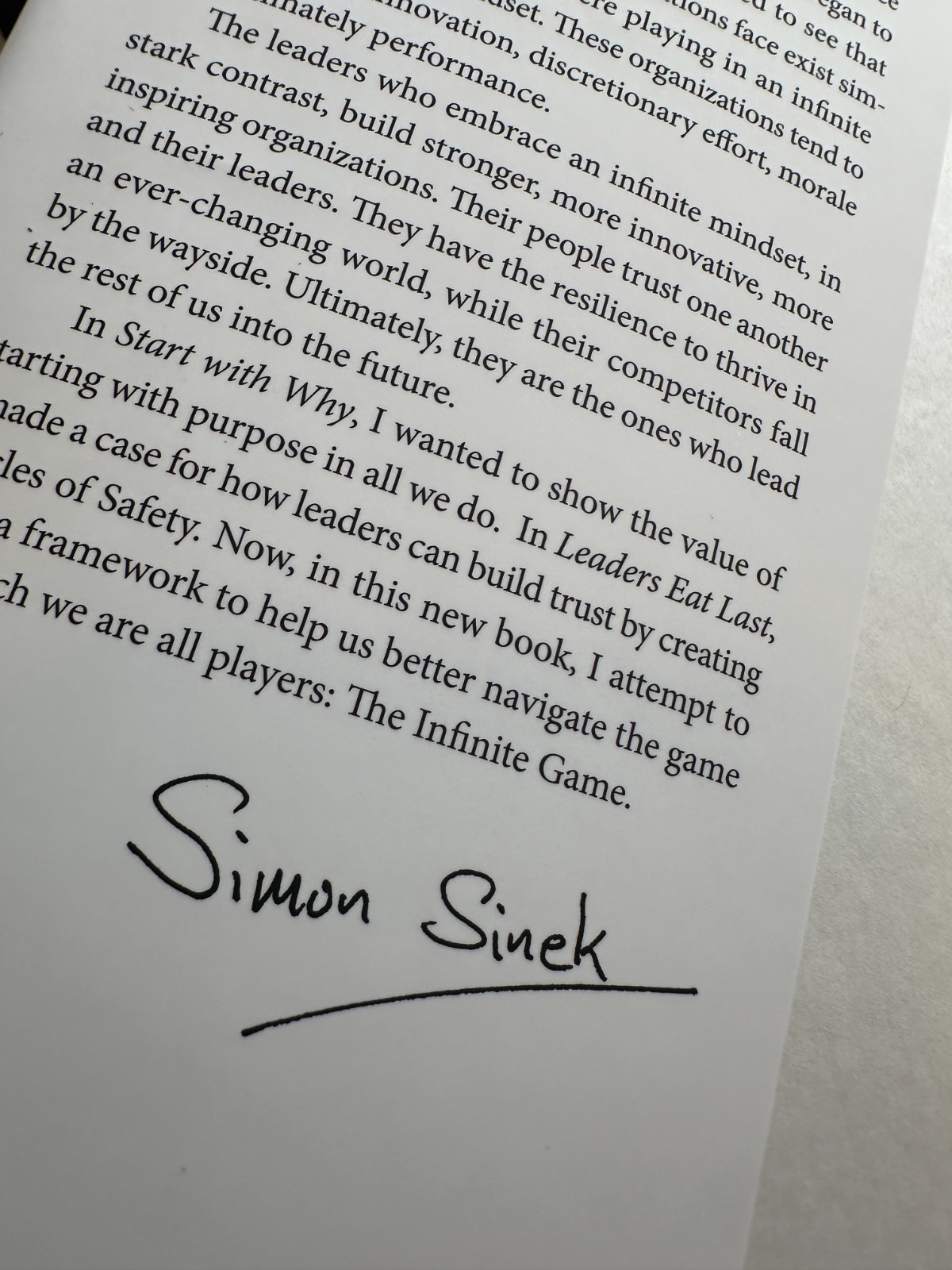 Simon Sinek Hardcover Book Bundle Start With Why Leaders Eat Last Infinite Game
