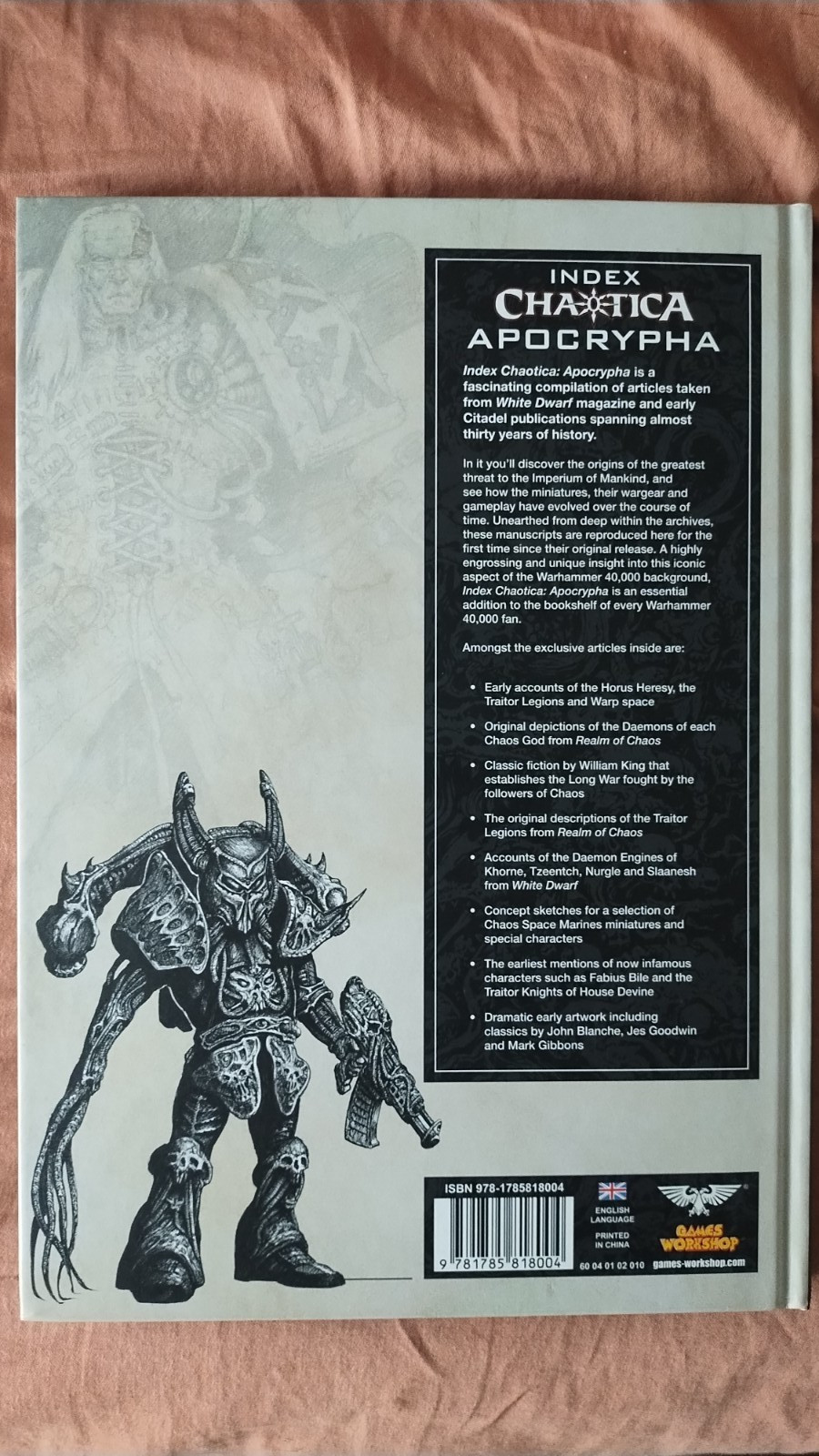 Warhammer 40K Index Chaotica Apocrypha Games Workshop Horus Heresy Chaos