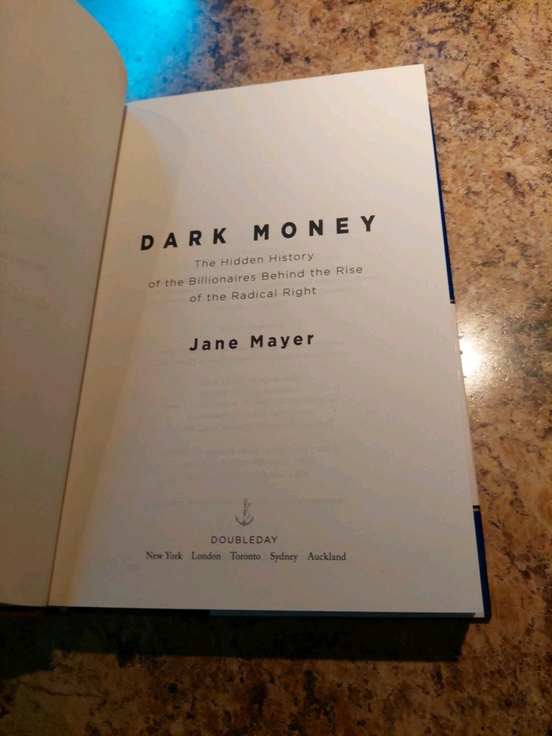 Dark Money The Hidden History of the Billionaires by Jane Mayer 2016 1st Ed. HC