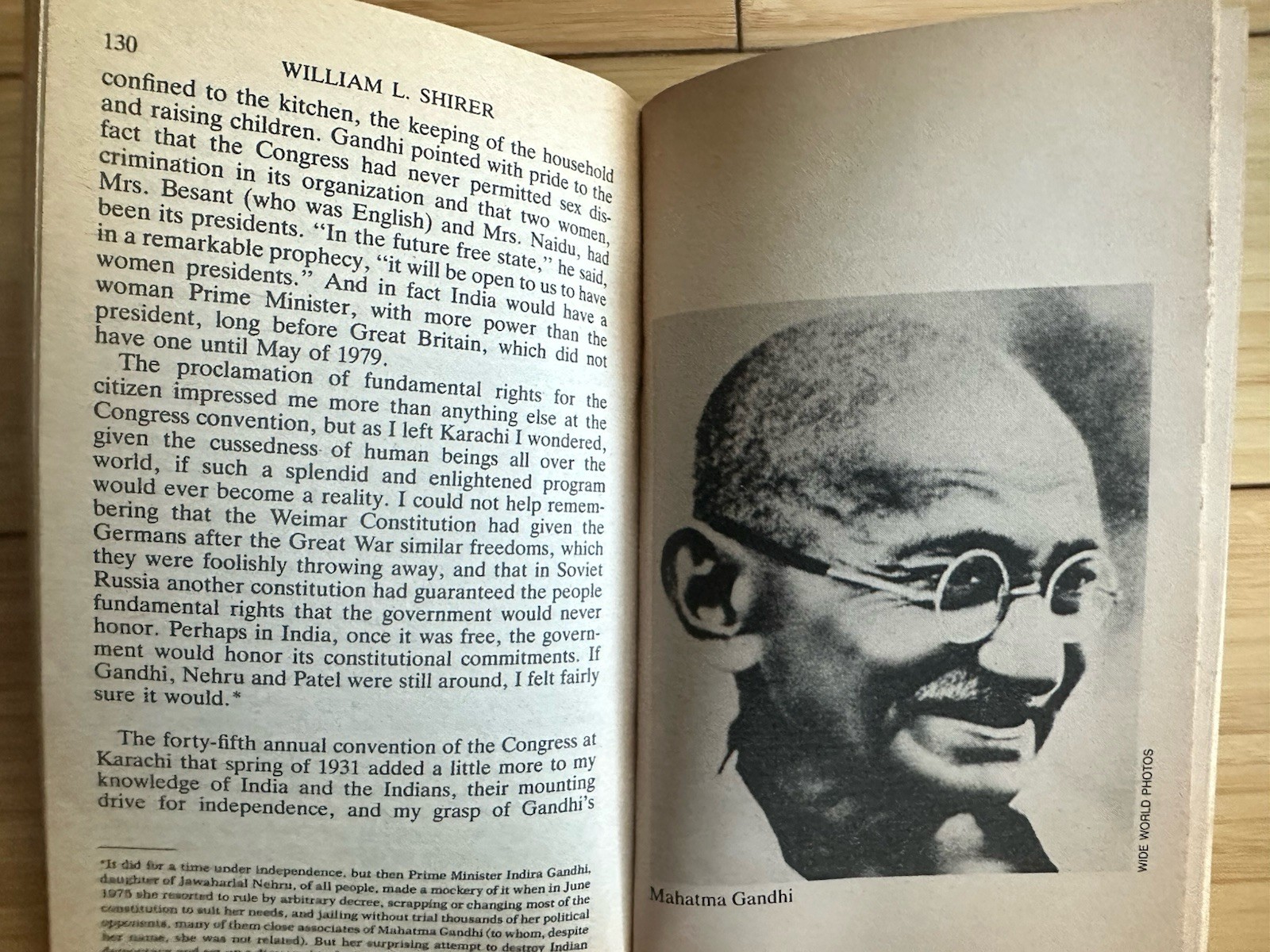 Gandhi : A Memoir by William L. Shirer (1982, Paperback) Washington Square Press