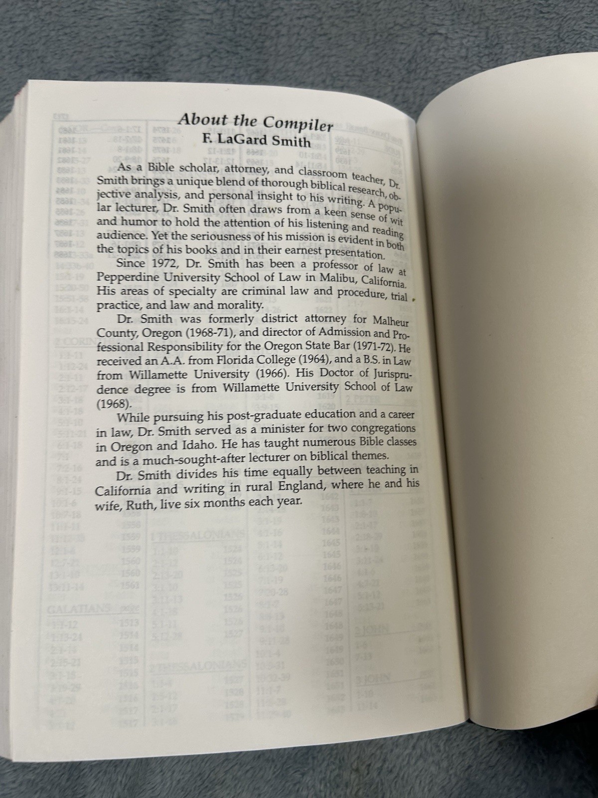 The Daily Bible In Chronological Order 365 Daily Readings NIV F LaGard Smith HC