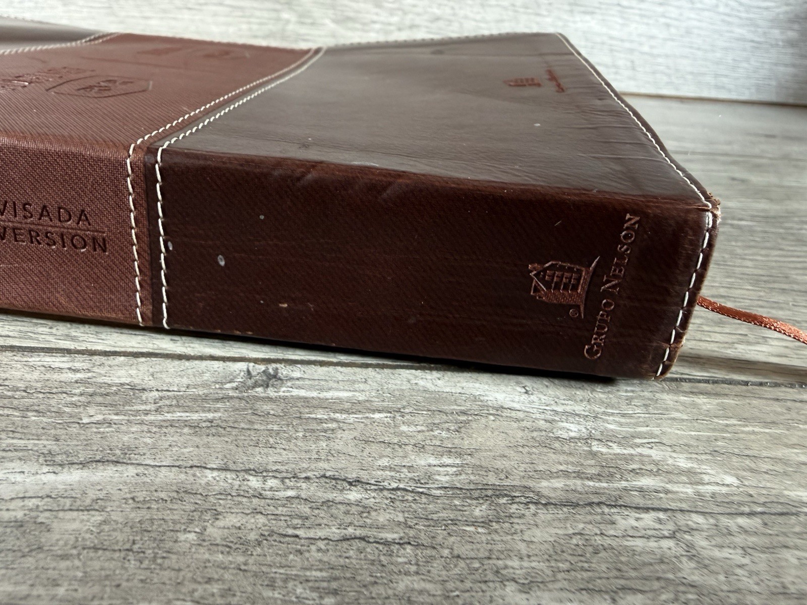 NKJV/RVR Bilingual Bible Leathersoft Brown (Spanish Edition) 2018 ( READ)