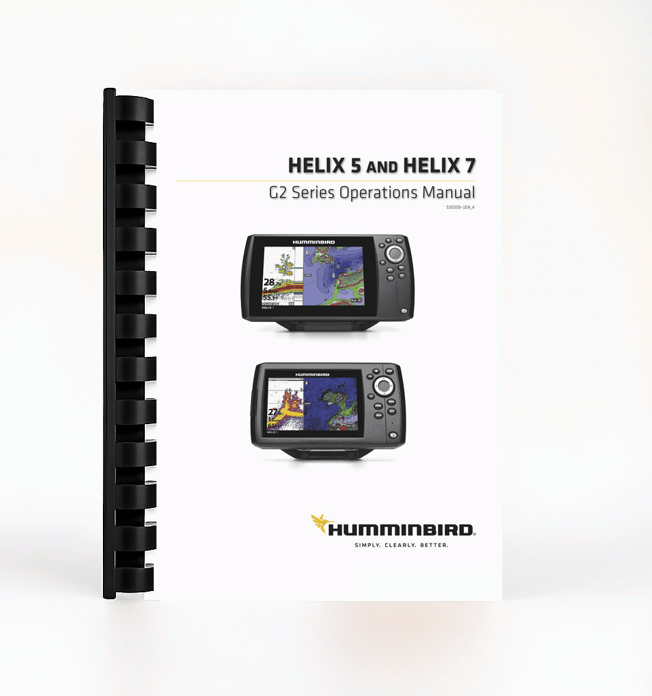 Operation Manual for Humminbird Helix 5 and 7 – Half-Letter Size