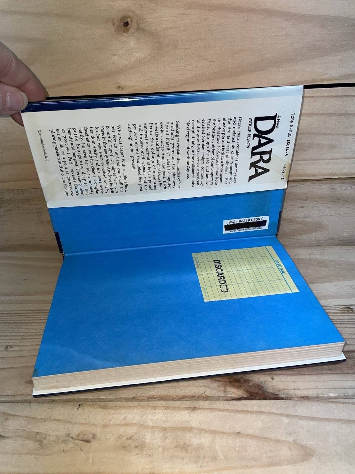 Dara by Patrick Besson-First American Edition/DJ-1987 Ex-Library