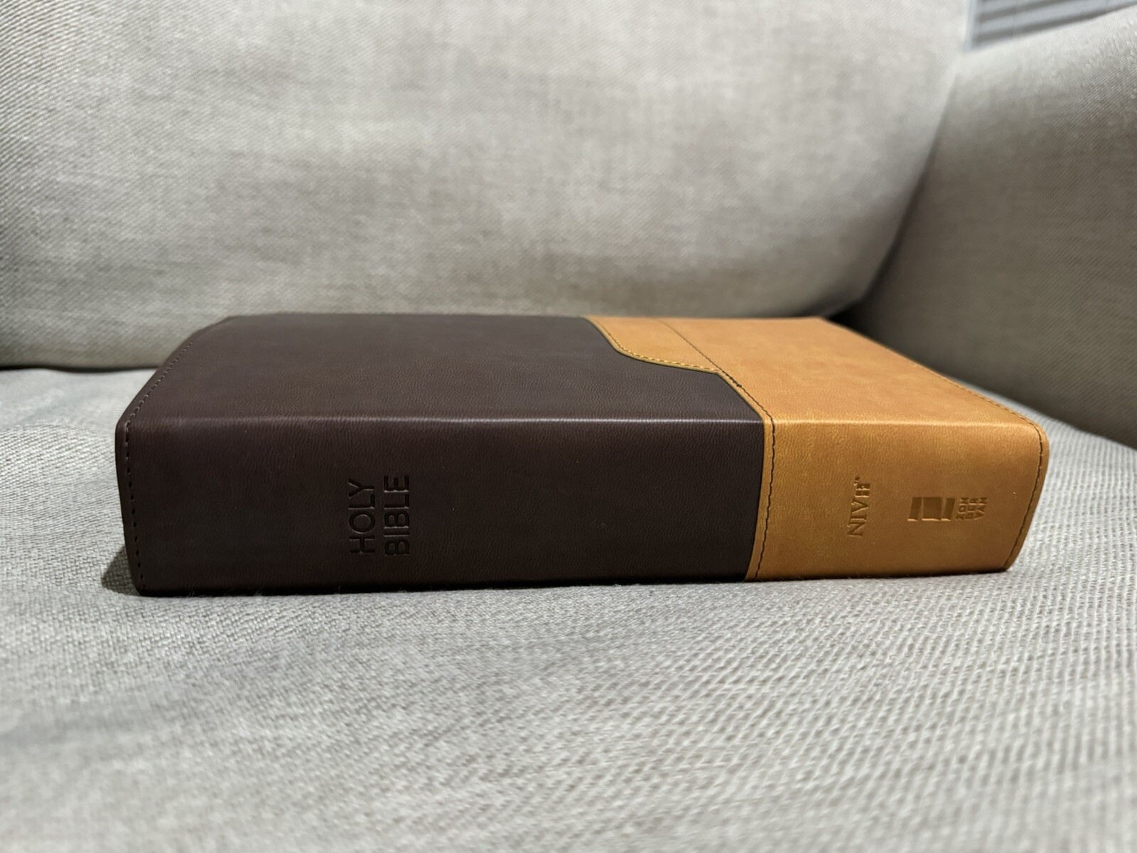 NIV Large Print Bible Personal Size 2011 Brown Tan Zondervan
