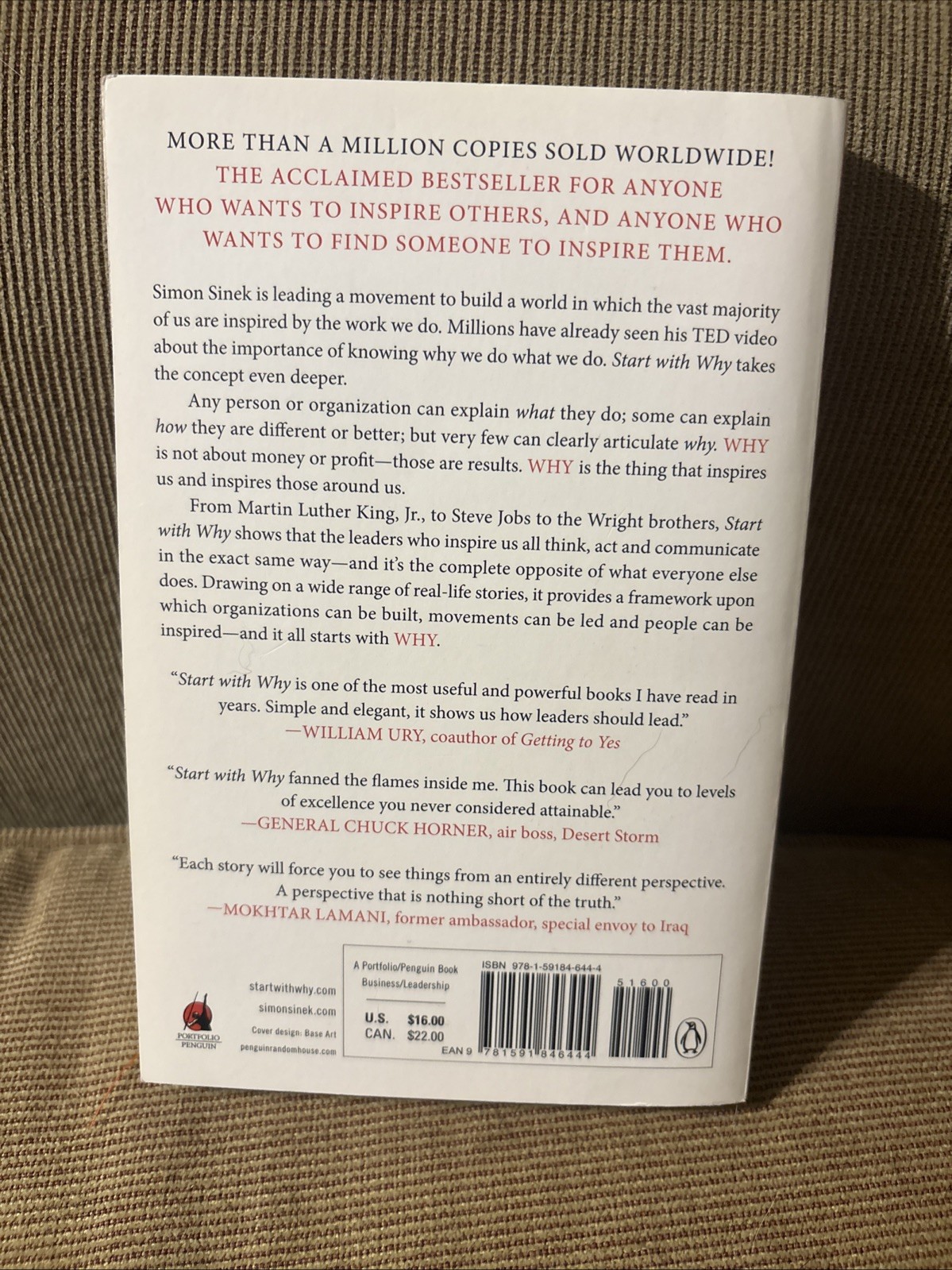 Start with Why: How Great Leaders Inspire Everyone to Take Action by Simon Sinek