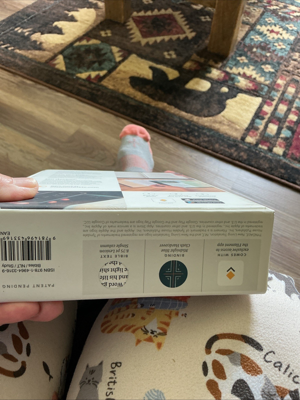 Filament Bible NLT 2-in-1 Print & Digital Bible Book Blue